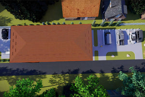 Constructie hala metalica evenimente proiect 515-007 - exterior hala acoperis imagine 10 thumbnail