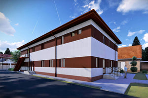 Constructie hala metalica evenimente proiect 515-007 - exterior hala imagine 2 thumbnail