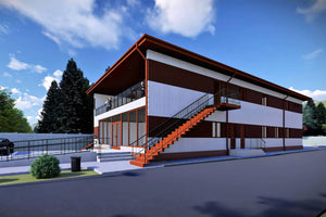 Constructie hala metalica evenimente proiect 515-007 - exterior hala imagine 3 thumbnail