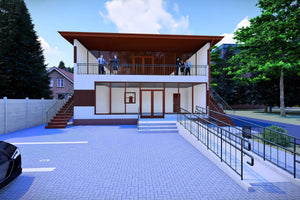 Constructie hala metalica evenimente proiect 515-007 - exterior hala imagine 4 thumbnail