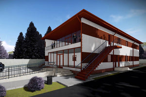 Constructie hala metalica evenimente proiect 515-007 - exterior hala imagine 6 thumbnail