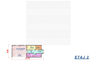 Constructie hala metalica panouri sandwich model 1559-004 - plan etaj 2 thumbnail