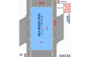 Constructie hala metalica pentru service auto model 2039-009 - plan parter thumbnail