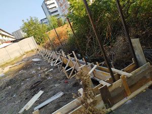 Constructie soclu si stalpi gard proiect imprejmuire teren thumbnail