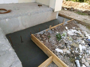 Constructie trotuare perimetrale pentru proiect de casa in Saftica thumbnail