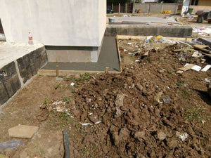 Constructie trotuare perimetrale pentru proiect de casa in Saftica thumbnail
