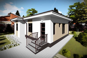 Constructie zidarie casa caramida 70 mp cu 3 camere 076-072 - fatada casa foto 10 thumbnail