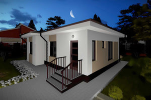 Constructie zidarie casa caramida 70 mp cu 3 camere 076-072 - fatada casa foto 12 thumbnail