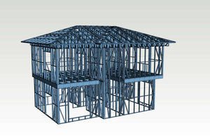 Debitare proiect casa pe structura metalica si premontaj in fabrica thumbnail