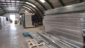 Debitare si premontaj casa structura metalica parter 53 mp in fabrica thumbnail