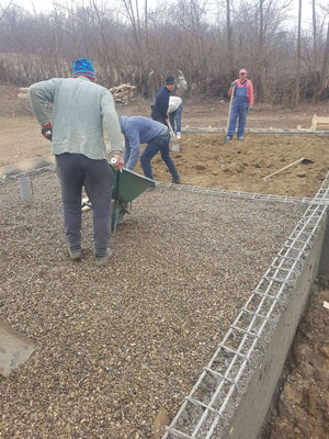 Decofrare grinzi fundatie si compactare pensiune agroturistica 220 mp thumbnail