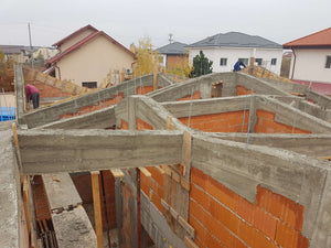 Decofrare grinzi si placare exterioara polistiren casa zidarie in Mogosoaia thumbnail