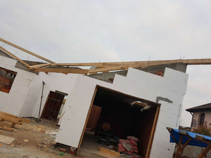Decofrare grinzi si placare exterioara polistiren casa zidarie in Mogosoaia thumbnail