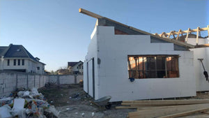 Decofrare grinzi si placare exterioara polistiren casa zidarie in Mogosoaia thumbnail
