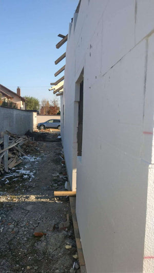 Decofrare grinzi si placare exterioara polistiren casa zidarie in Mogosoaia thumbnail