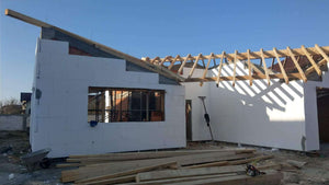 Decofrare grinzi si placare exterioara polistiren casa zidarie in Mogosoaia thumbnail