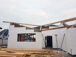 Decofrare grinzi si placare exterioara polistiren casa zidarie in Mogosoaia thumbnail