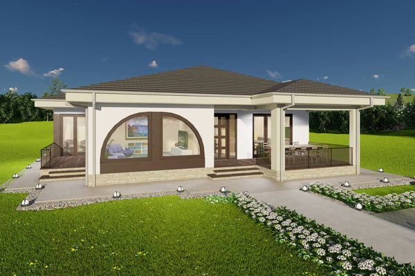 detaliu finisaje exterioare si placi ceramice casa structura metalica