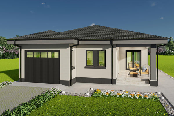 Detaliu intrare principala constructie casa din zidarie stil minimalist