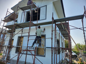 detaliu tencuiala decorativa casa pe structura metalica bucuresti thumbnail