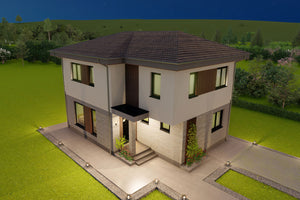 fatada cu acces curte casa zidarie 160-176 thumbnail
