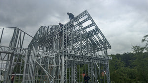 Finalizare montaj structura metalica proiect de casa in Saftica thumbnail