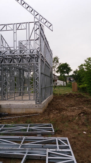 Finalizare montaj structura metalica proiect de casa in Saftica thumbnail