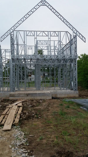 Finalizare montaj structura metalica proiect de casa in Saftica thumbnail