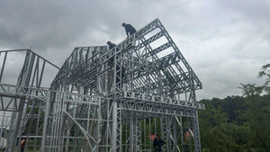 Finalizare montaj structura metalica proiect de casa in Saftica thumbnail