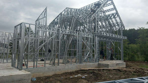 Finalizare montaj structura metalica proiect de casa in Saftica thumbnail