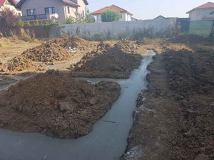 Sapatura si turnare beton mort pentru fundatie casa proiect 250 mp thumbnail