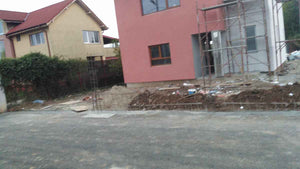 Constructie garduri exterioare si placare beton curte proiect casa 191 mp thumbnail