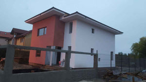 Constructie garduri exterioare si placare beton curte proiect casa 191 mp thumbnail