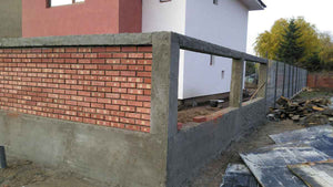Constructie garduri exterioare si placare beton curte proiect casa 191 mp thumbnail