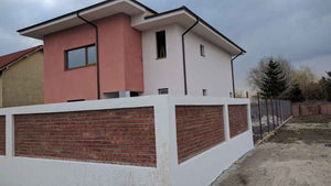 Constructie garduri exterioare si placare beton curte proiect casa 191 mp thumbnail