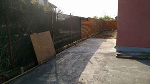 Constructie garduri exterioare si placare beton curte proiect casa 191 mp thumbnail