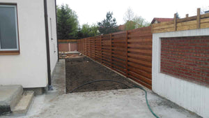Constructie garduri exterioare si placare beton curte proiect casa 191 mp thumbnail