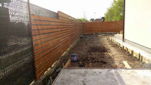 Constructie garduri exterioare si placare beton curte proiect casa 191 mp thumbnail