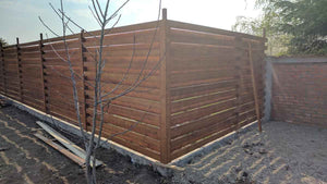 Constructie garduri exterioare si placare beton curte proiect casa 191 mp thumbnail
