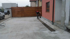 Constructie garduri exterioare si placare beton curte proiect casa 191 mp thumbnail