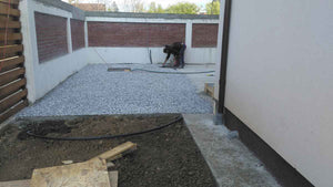 Constructie garduri exterioare si placare beton curte proiect casa 191 mp thumbnail