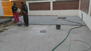 Constructie garduri exterioare si placare beton curte proiect casa 191 mp thumbnail