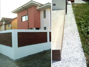 Constructie garduri exterioare si placare beton curte proiect casa 191 mp thumbnail
