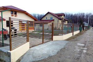 Constructie gard metalic GA06 in santier thumbnail