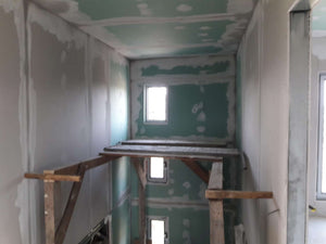 Aplicare glet finisaj pereti interiori constructie casa 190 mp thumbnail