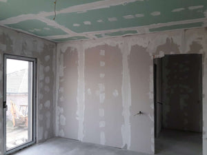 Aplicare glet finisaj pereti interiori constructie casa 190 mp thumbnail