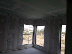 Aplicare glet finisaj pereti interiori constructie casa 190 mp thumbnail