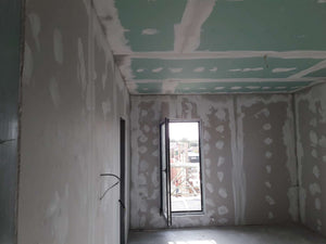 Aplicare glet finisaj pereti interiori constructie casa 190 mp thumbnail