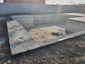 Hidroizolatie fundatie si turnare placa cota zero vila pe structura metalica thumbnail