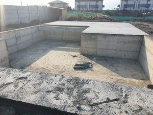 Hidroizolatie fundatie si turnare placa cota zero vila pe structura metalica thumbnail
